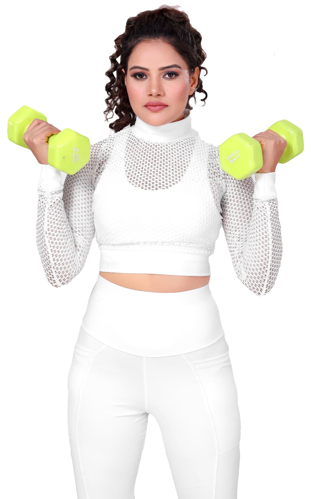 Bianca Mesh Crop Top – Breathable Layered Style