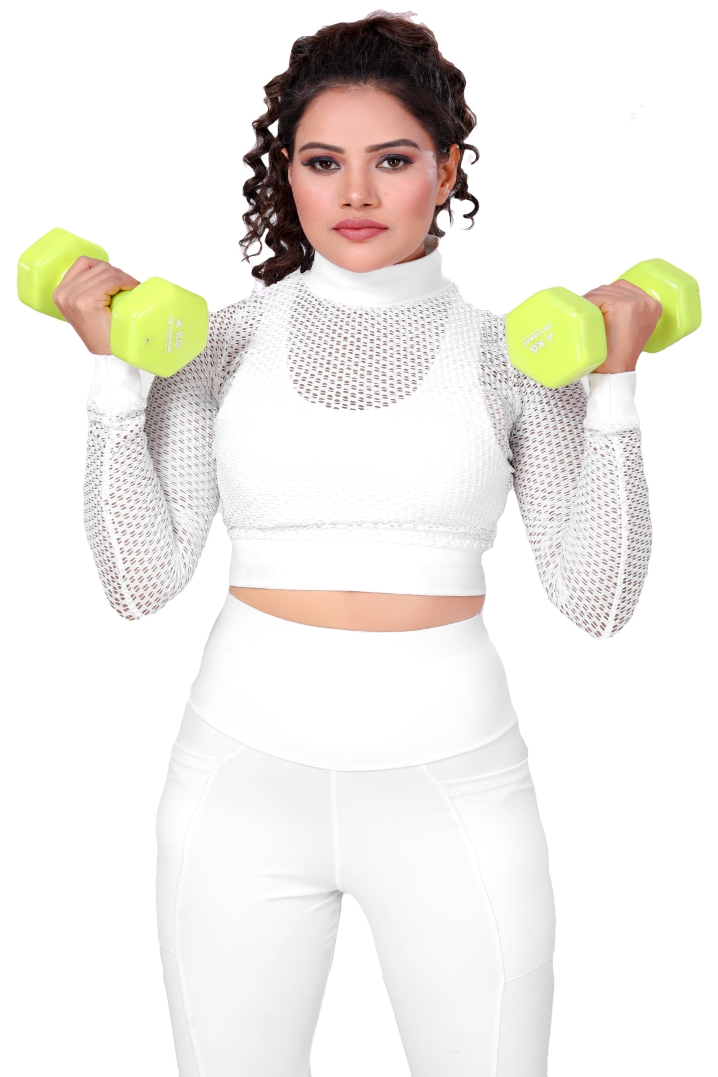 Bianca Mesh Crop Top – Breathable Layered Style