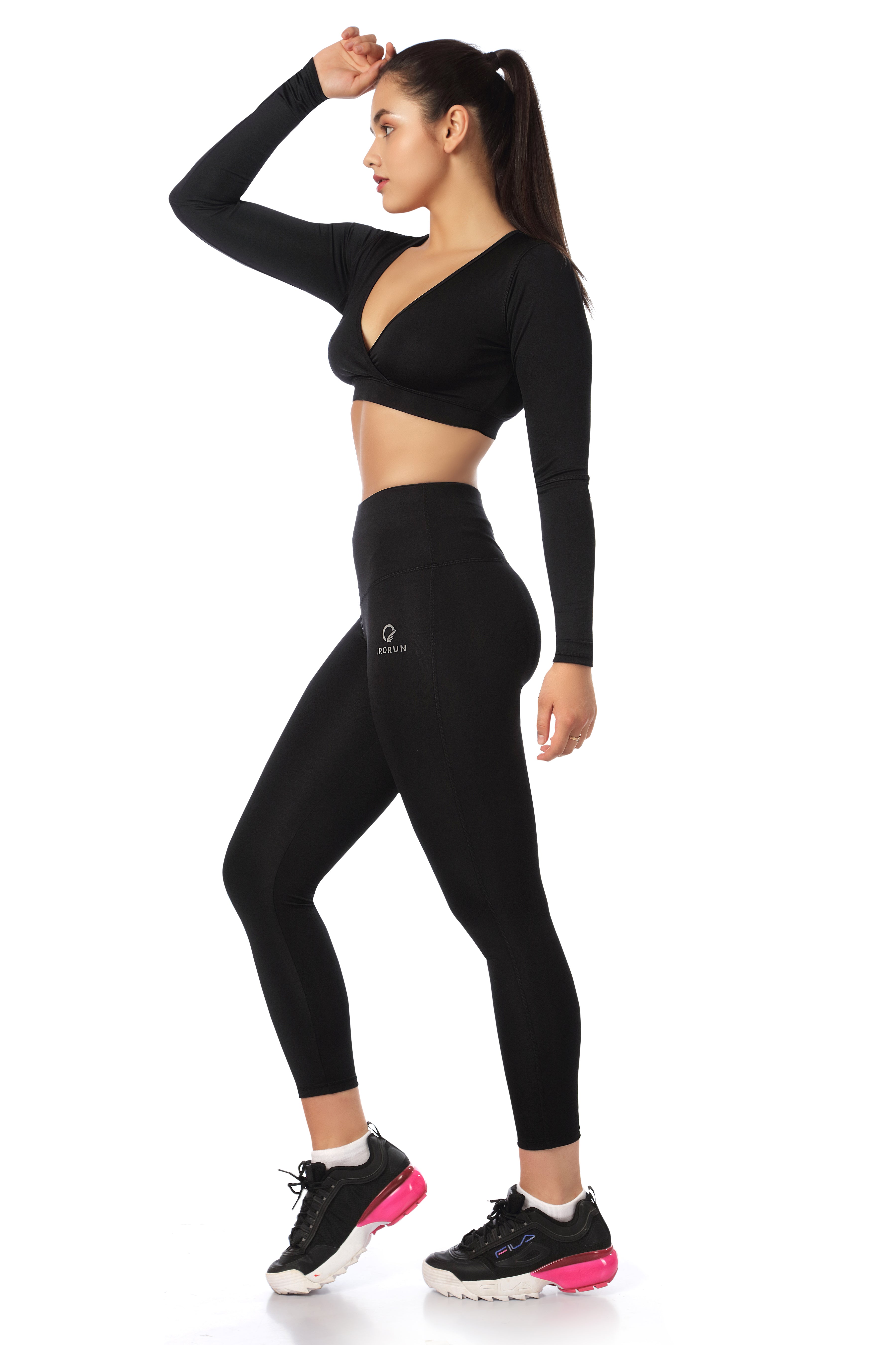 V Neck Cross Wrap Top – Long Sleeve Style