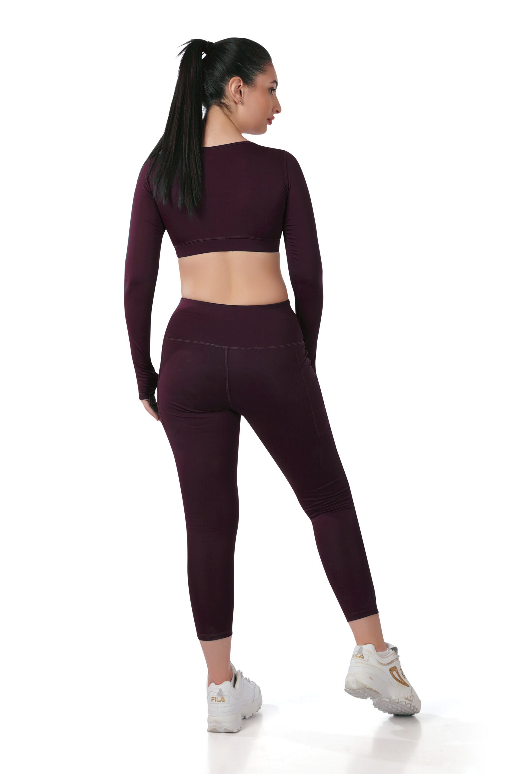 Square Neck Co-Ord Set with Full Sleeves