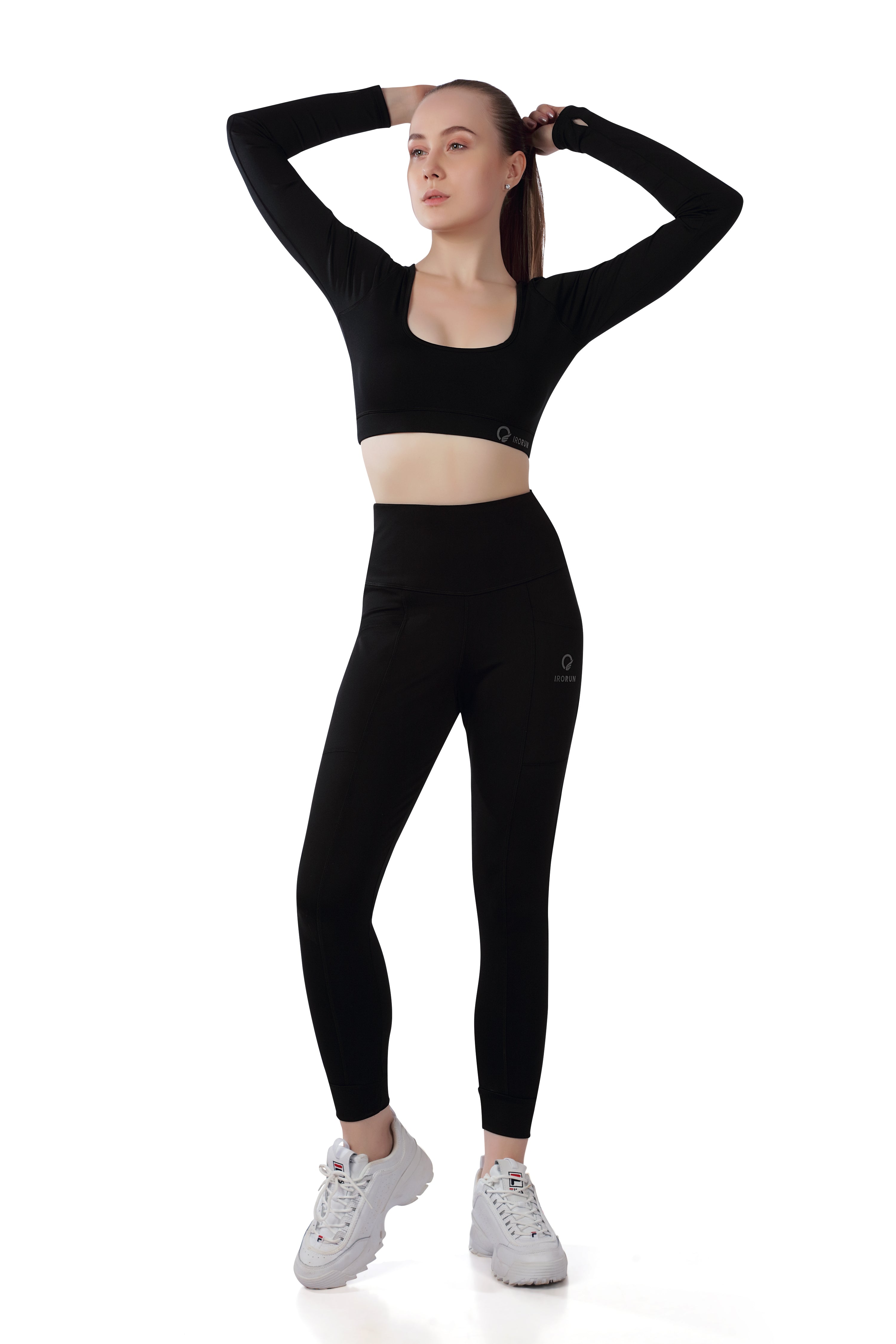 Square Neck Co-Ord Set with Full Sleeves