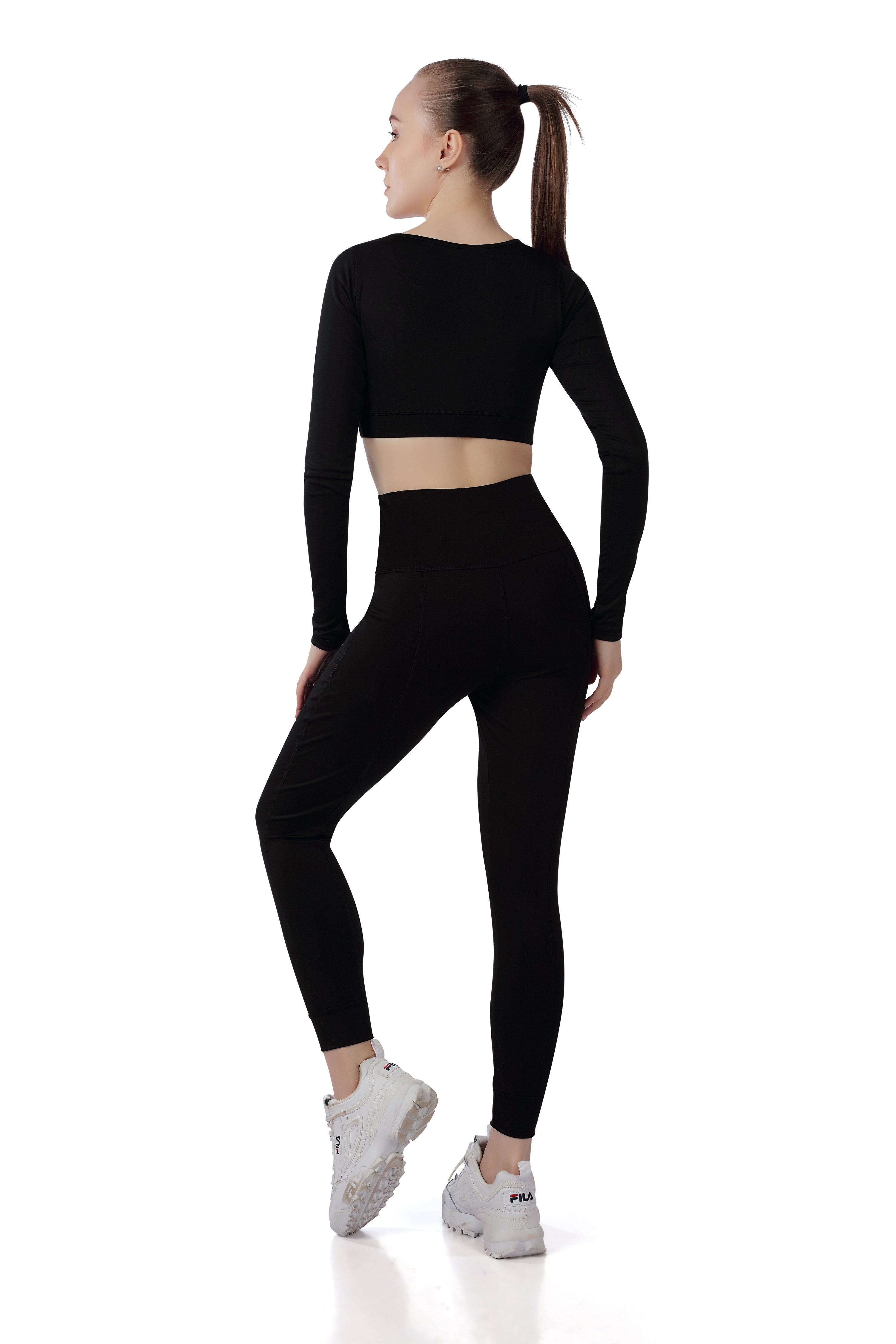 Square Neck Co-Ord Set with Full Sleeves