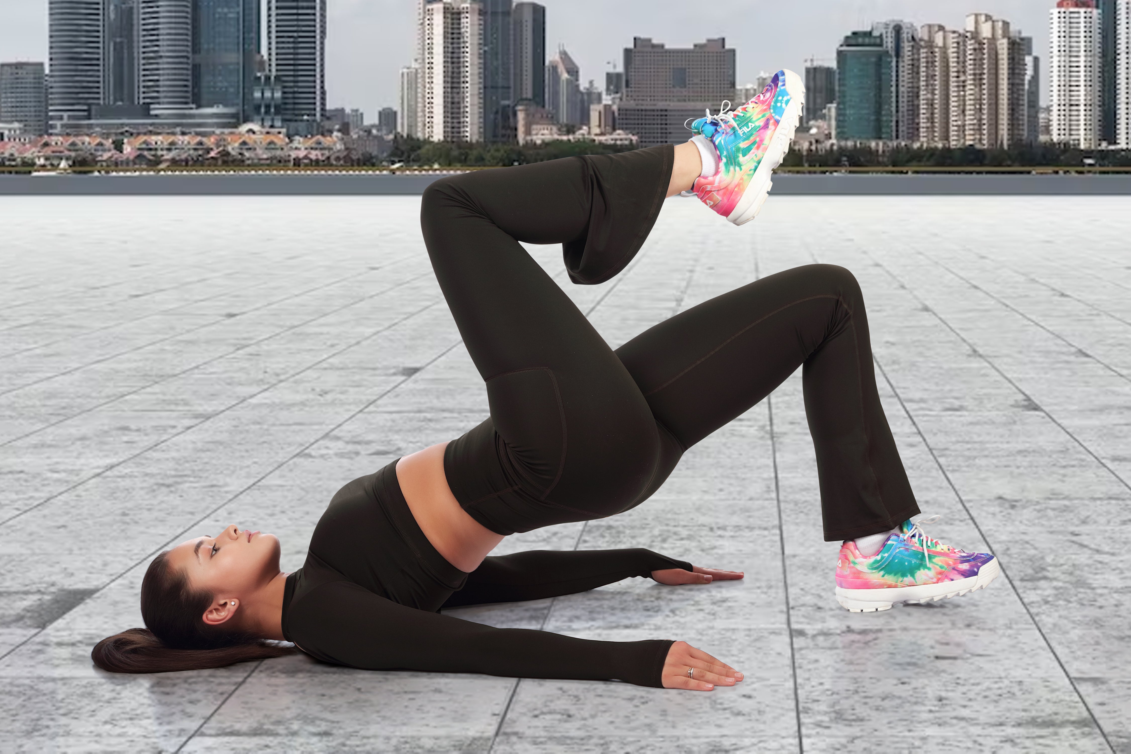 Front Cut Plazo Pant – Stylish Slit Activewear