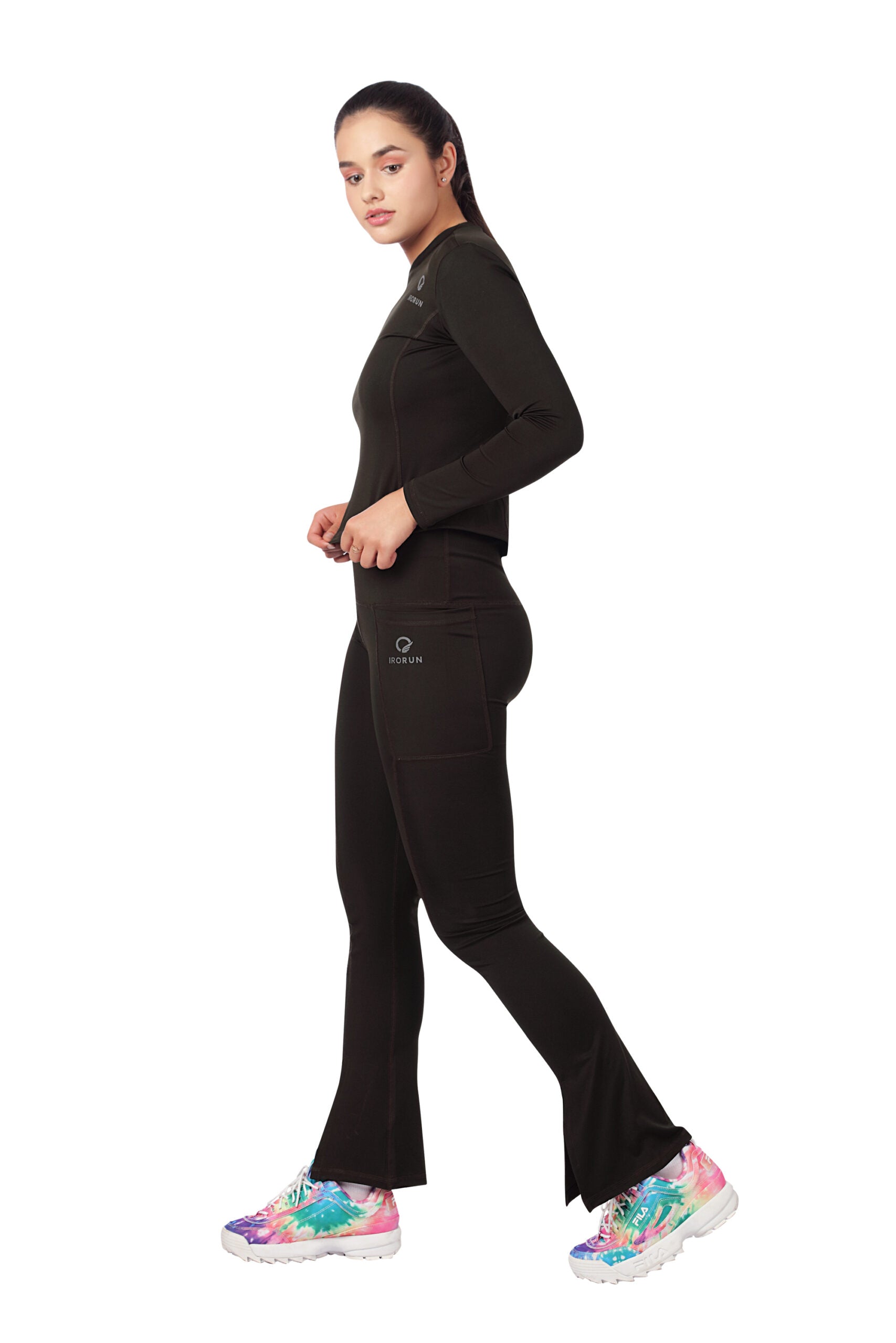 Front Cut Plazo Pant – Stylish Slit Activewear