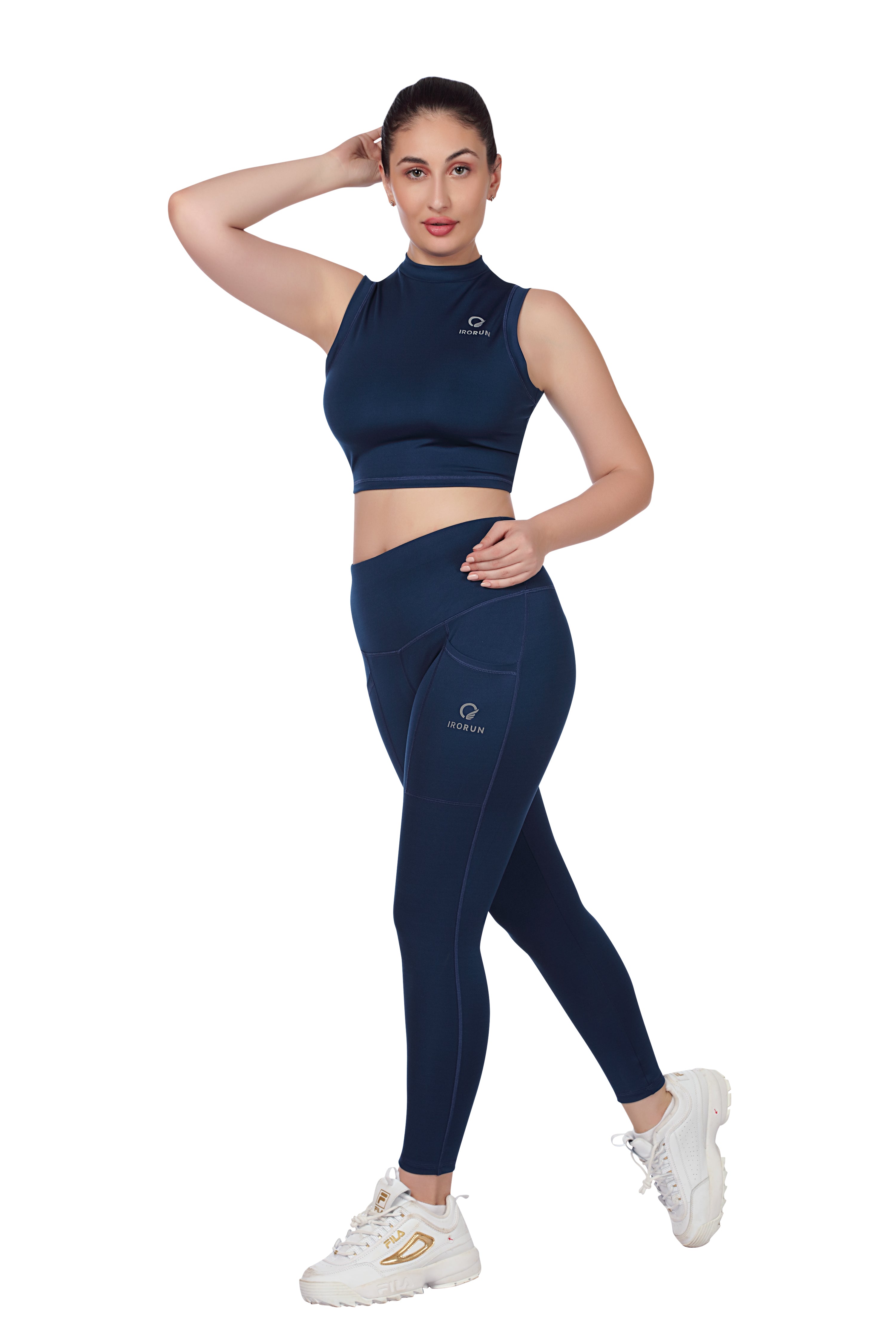 Mock Neck Sleevless Co-Ord Set
