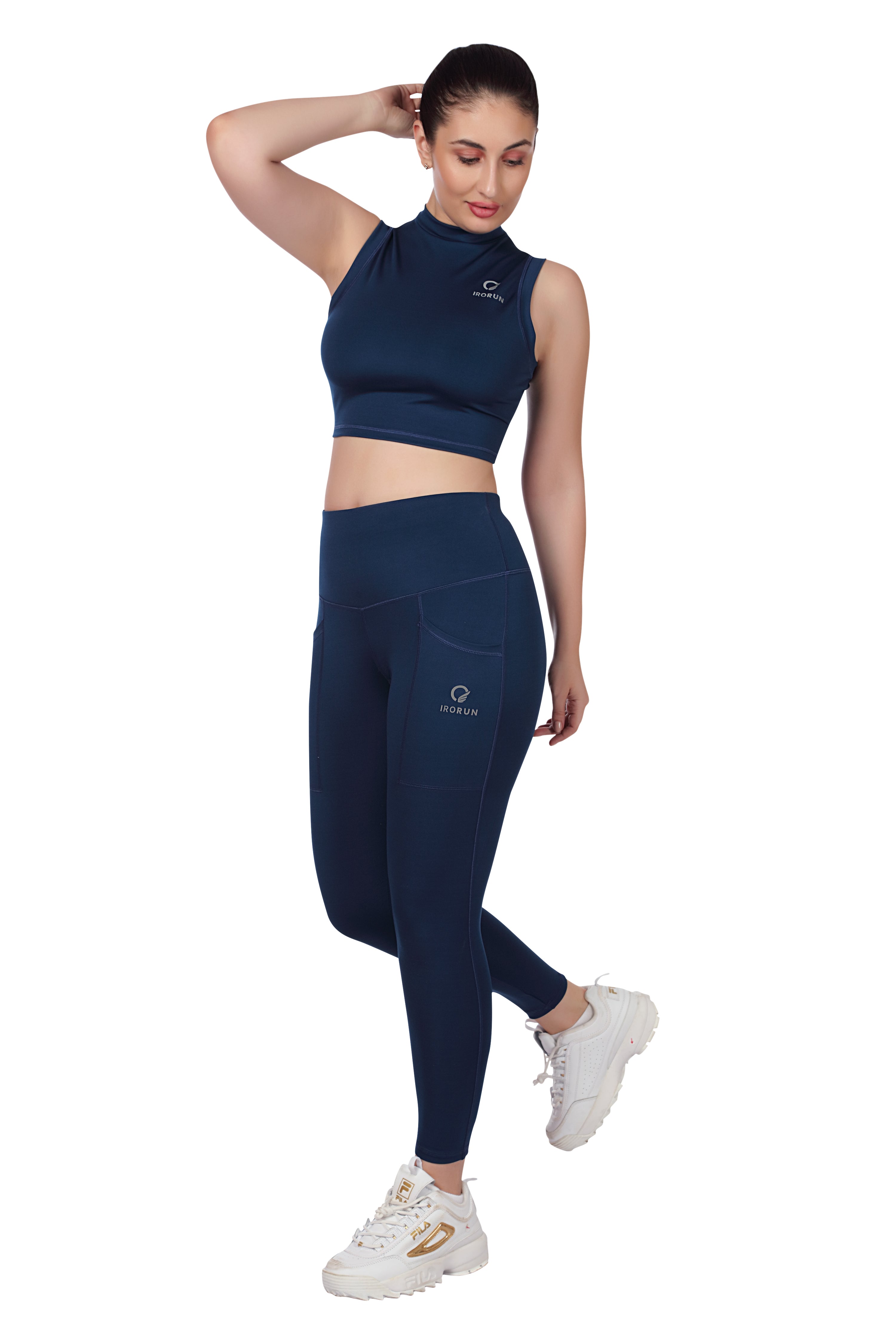 Mock Neck Sleevless Co-Ord Set