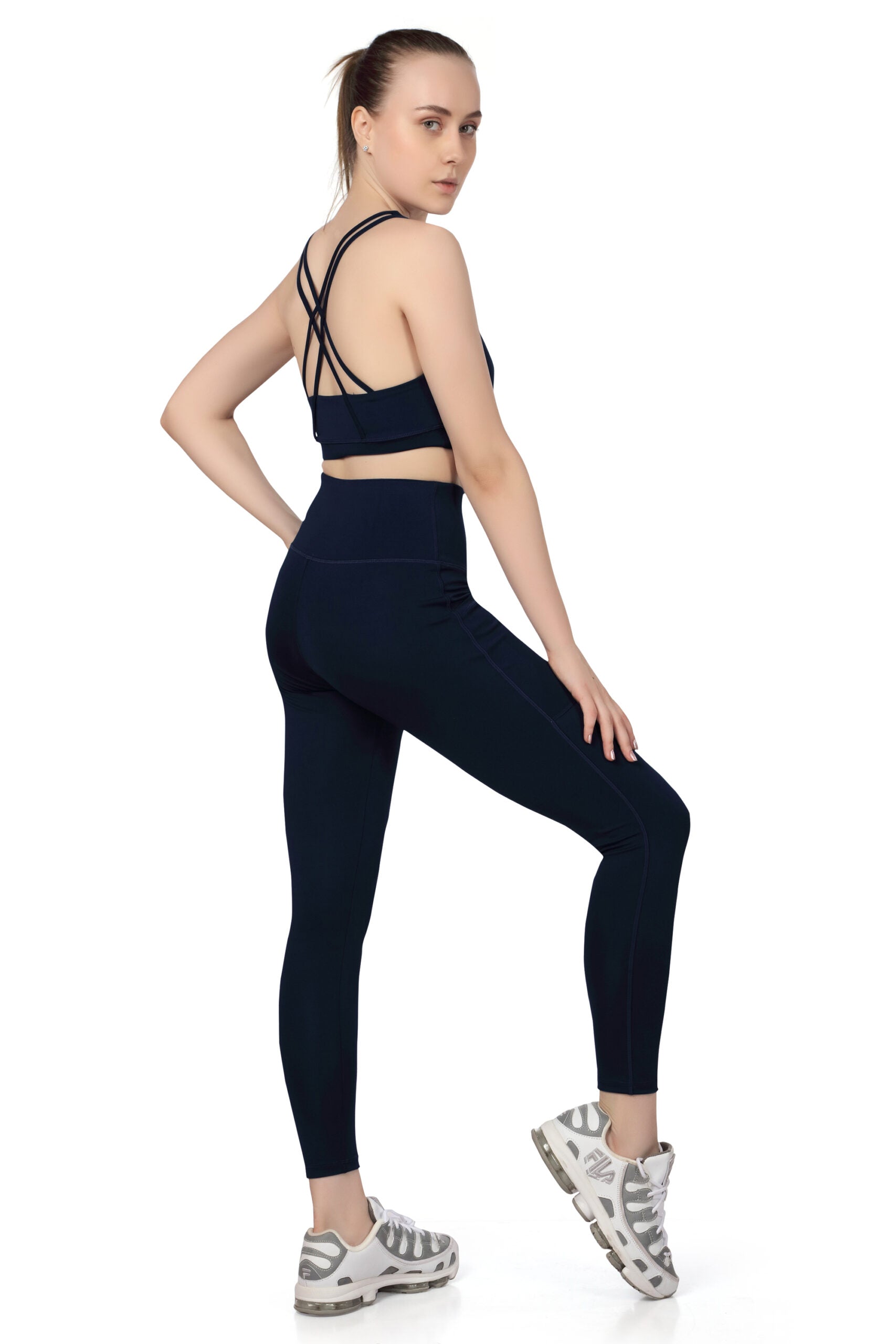 4 Cross Strap Back Sports Bra – Stylish & Supportive Fit