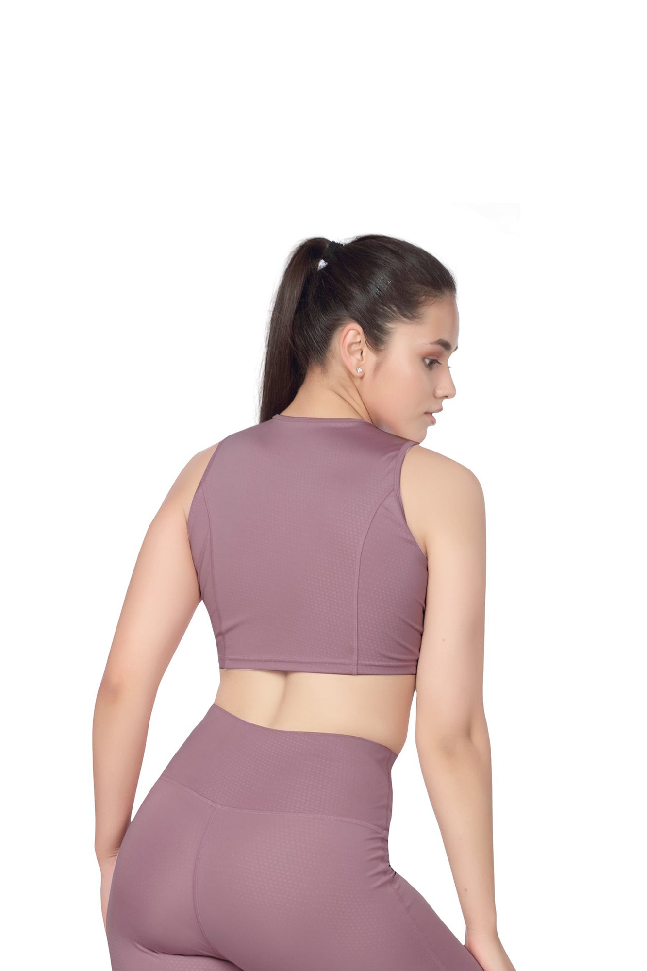 Sleeveless Round Neck Crop Top – Sculpt Fit