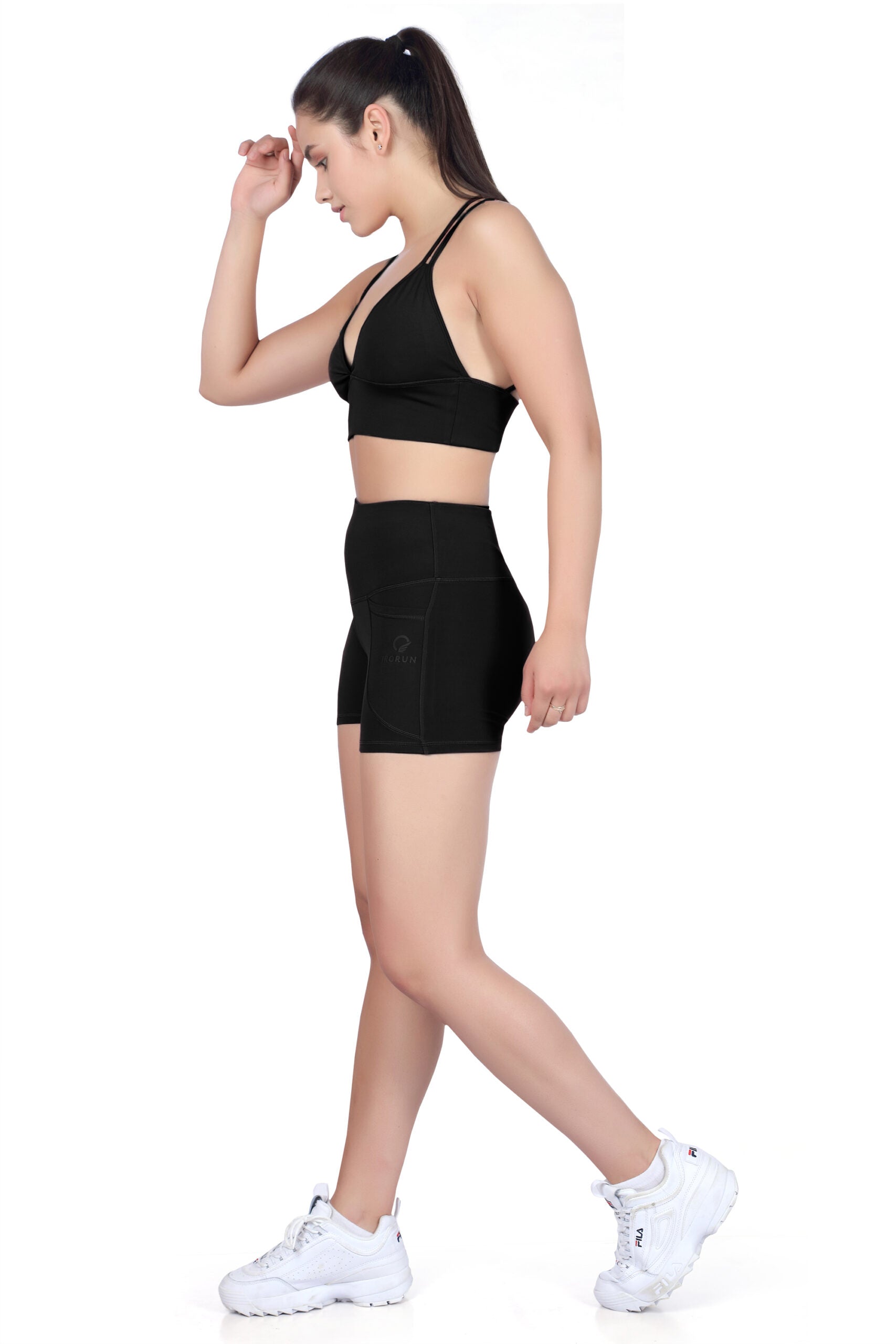 Four String V-Neck Bra – Sleek Workout Support Bra