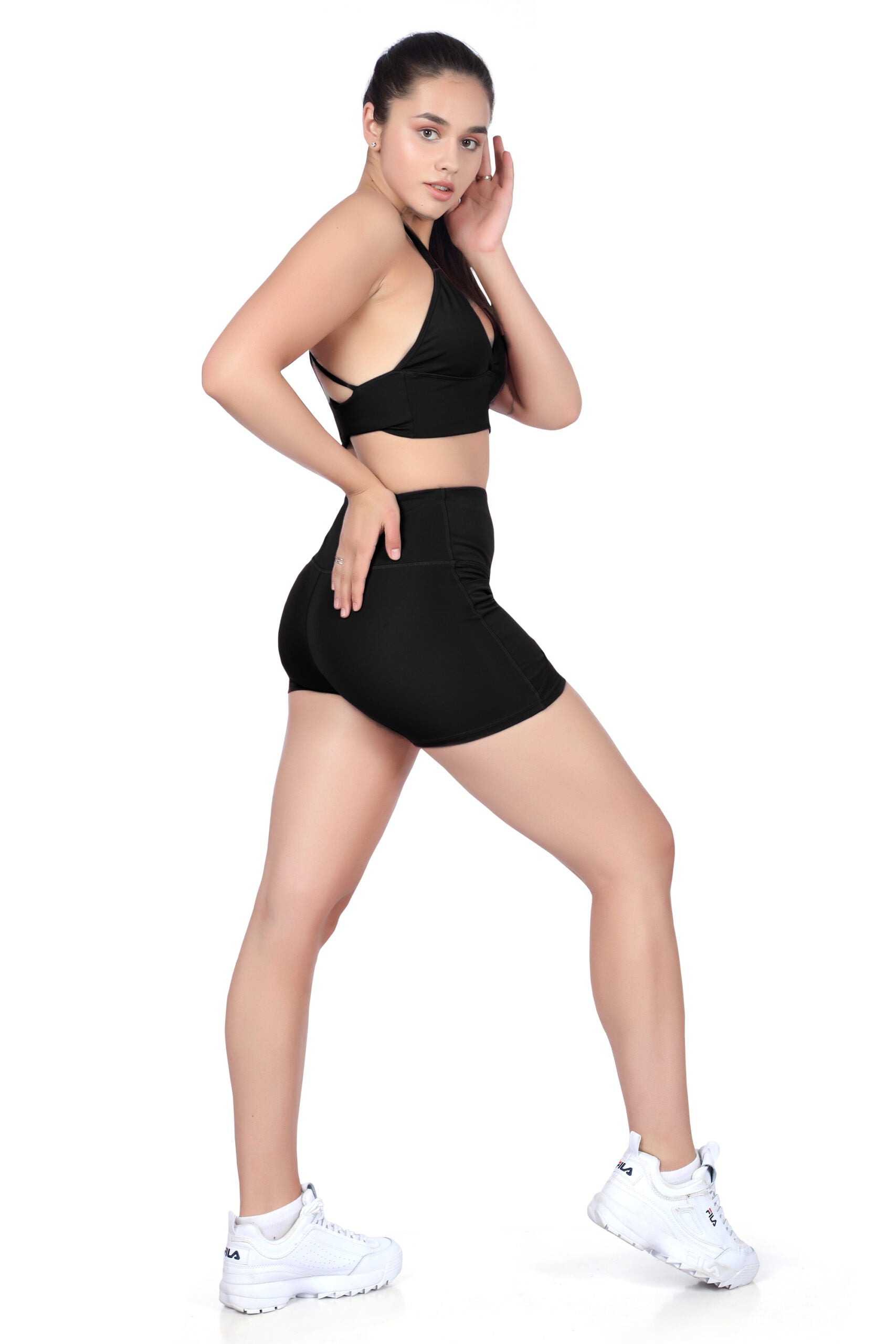 Four String V-Neck Bra – Sleek Workout Support Bra