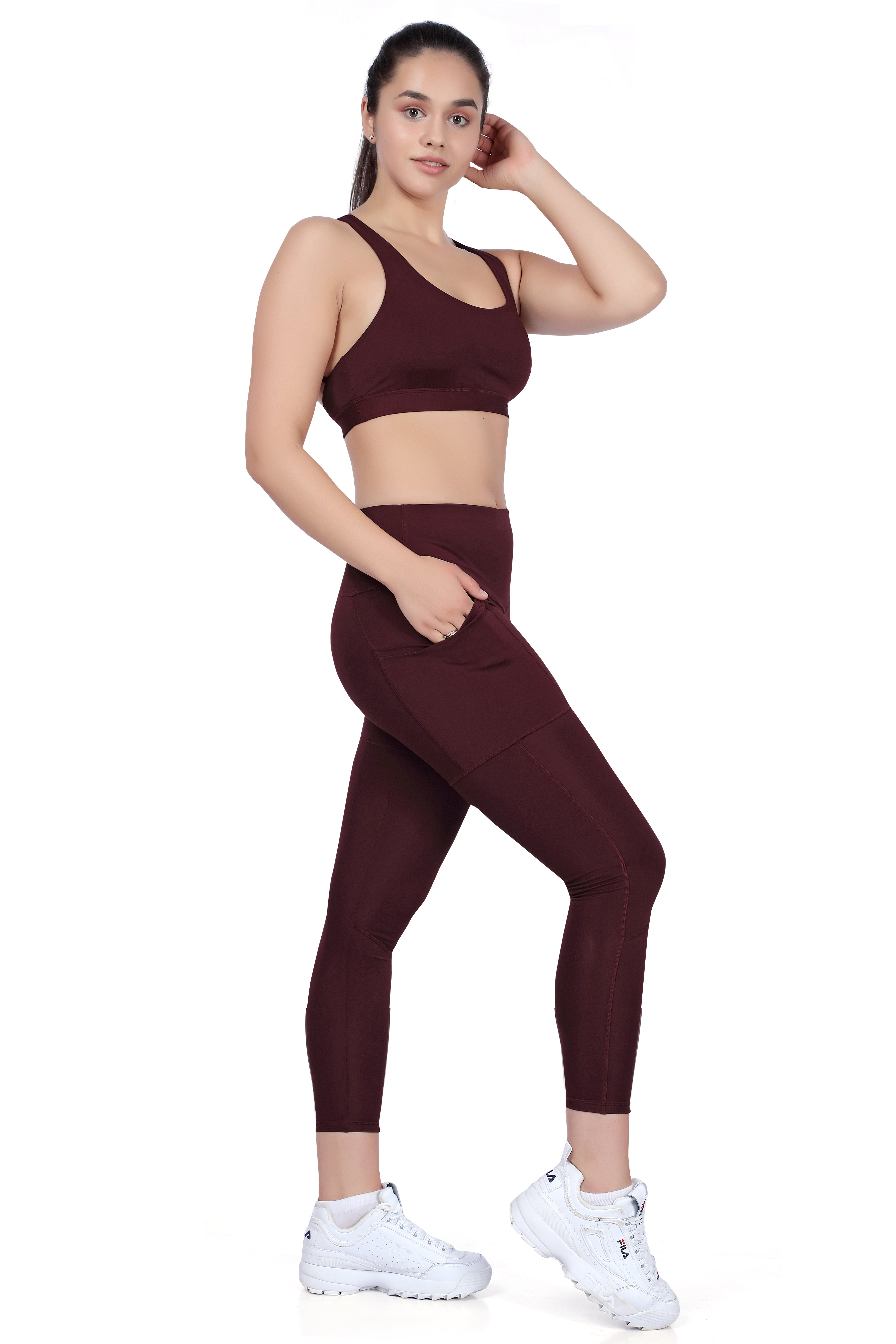 Six String Strappy Back Sports Bra – High Support Wear