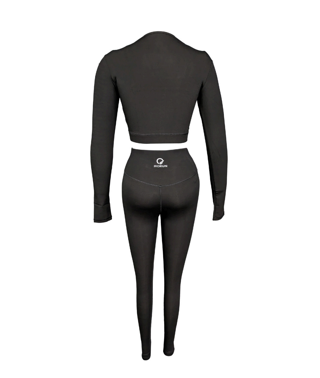 Deep Neck Crop Top – Long Sleeve Contour Fit