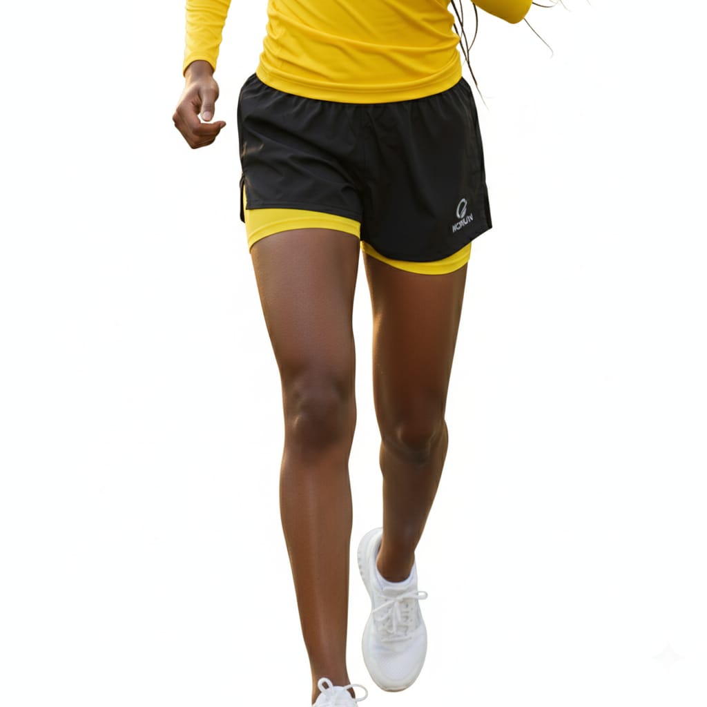 High Performance Shorts (Yellow) – Sweatproof & Stretchy