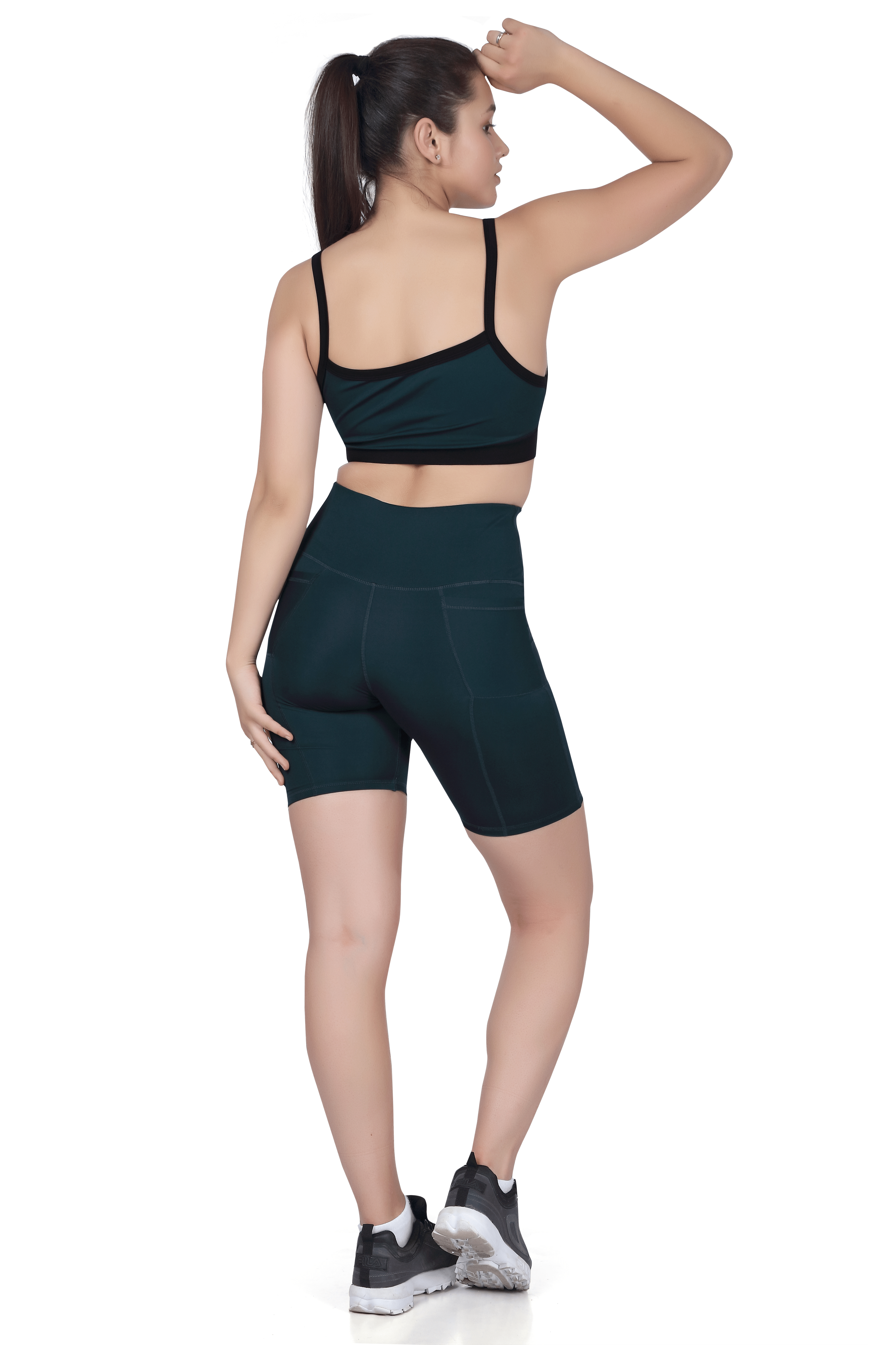 High Waist Cycling Shorts – Sweatproof & Stretchy
