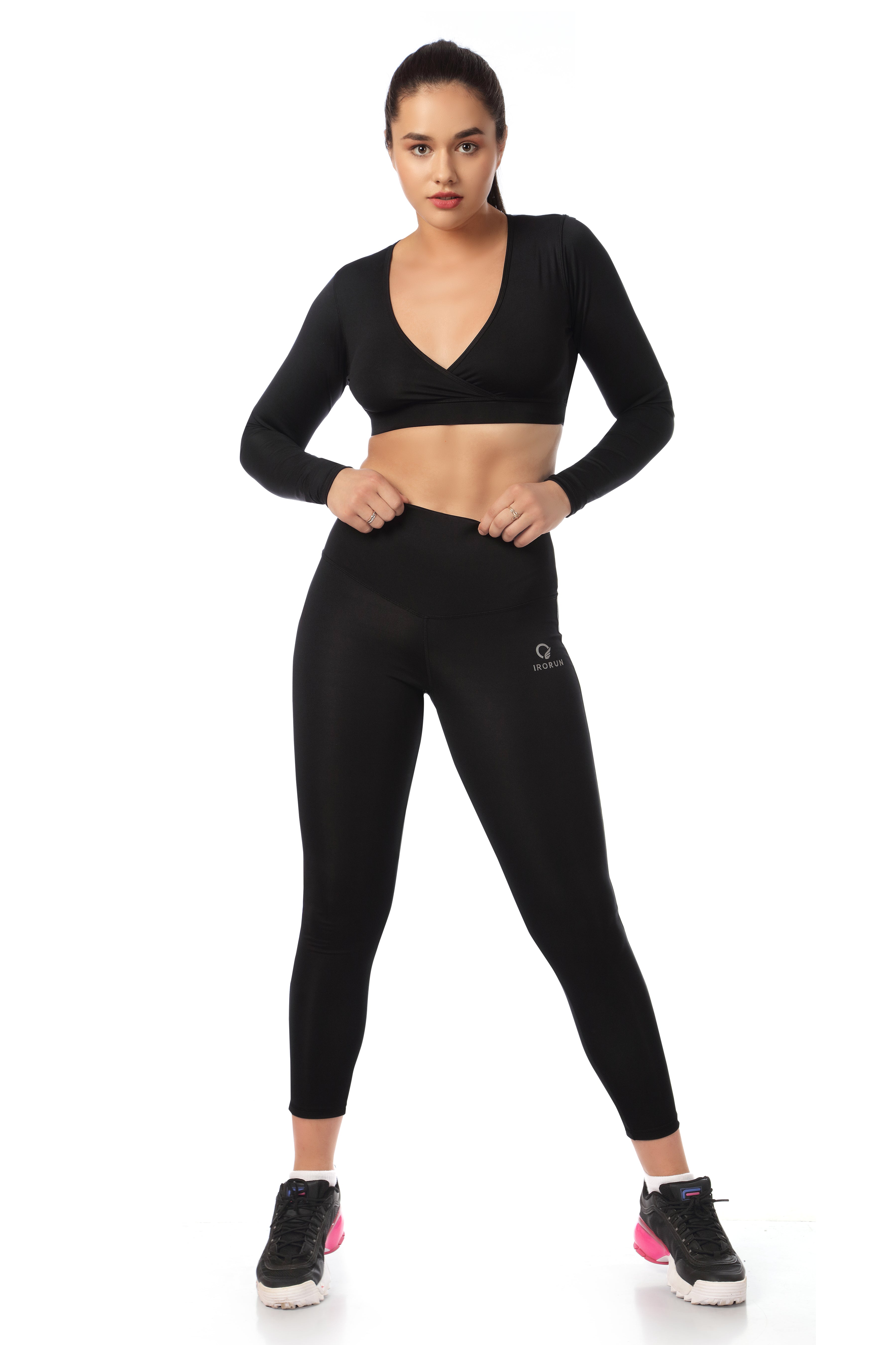V Neck Cross Wrap Top – Long Sleeve Style