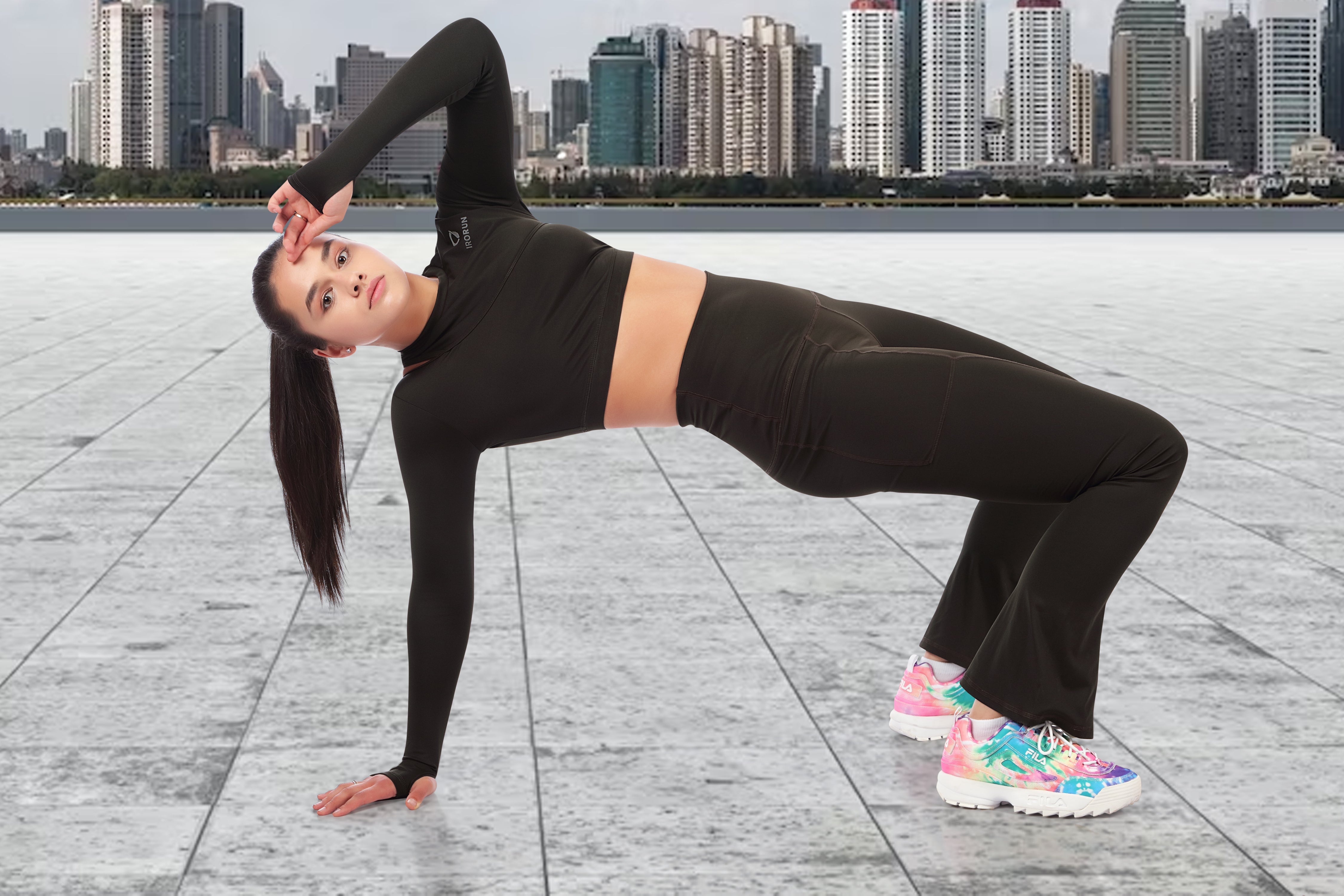 Front Cut Plazo Pant – Stylish Slit Activewear