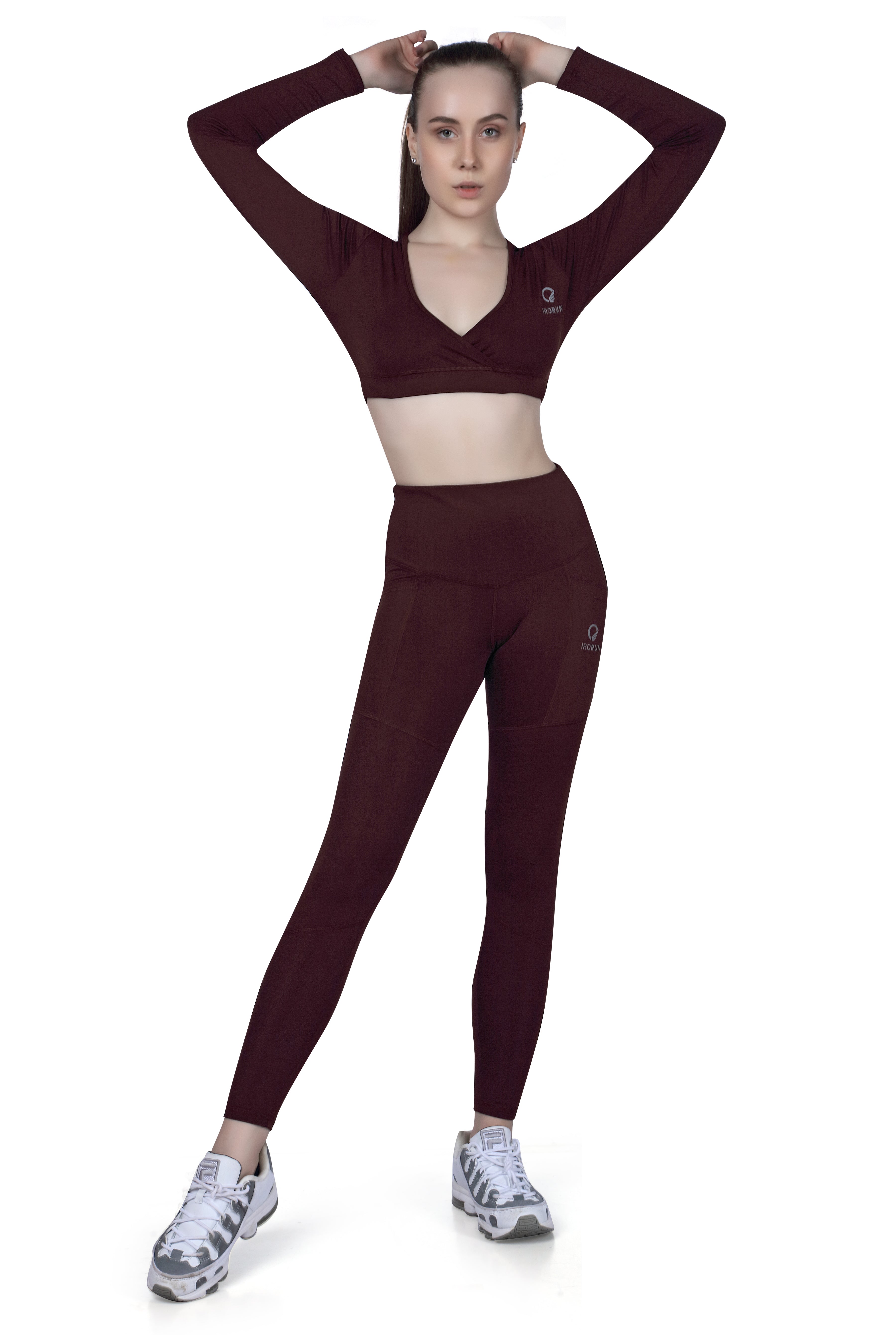 V Neck Cross Wrap Top – Long Sleeve Style