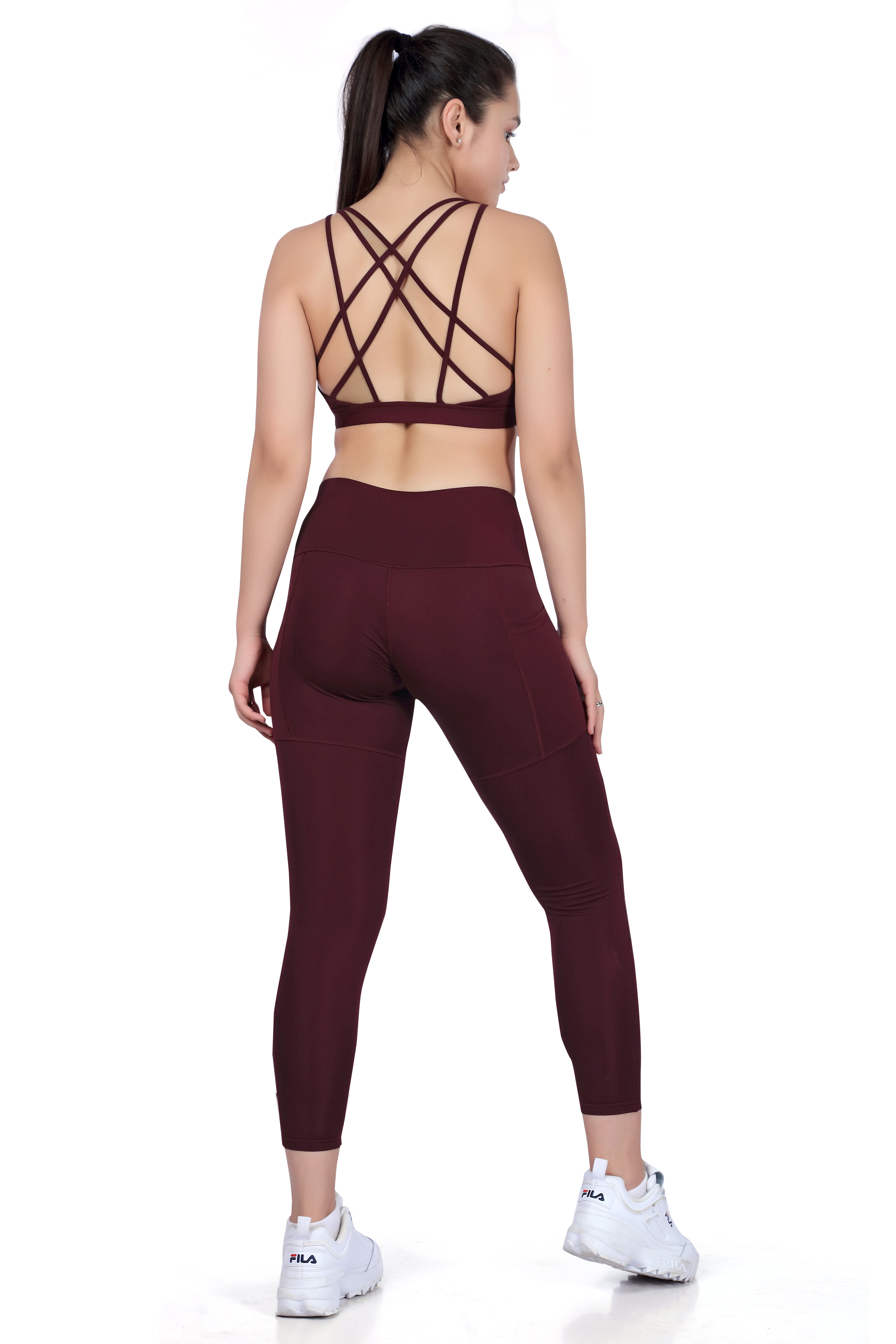 Six String Strappy Back Sports Bra – High Support Wear