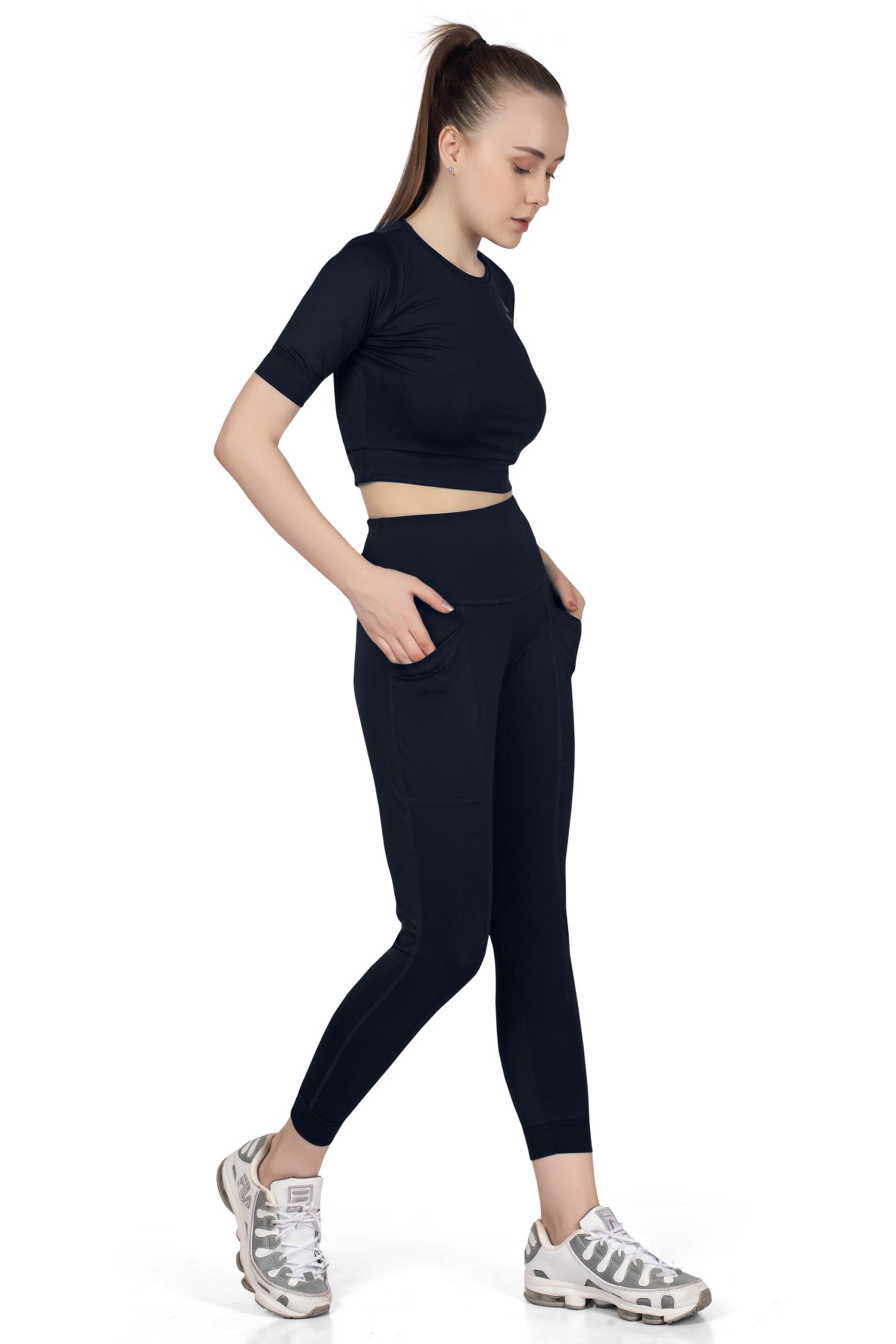 High Waist Rec Pocket Pant– Stretch & Utility