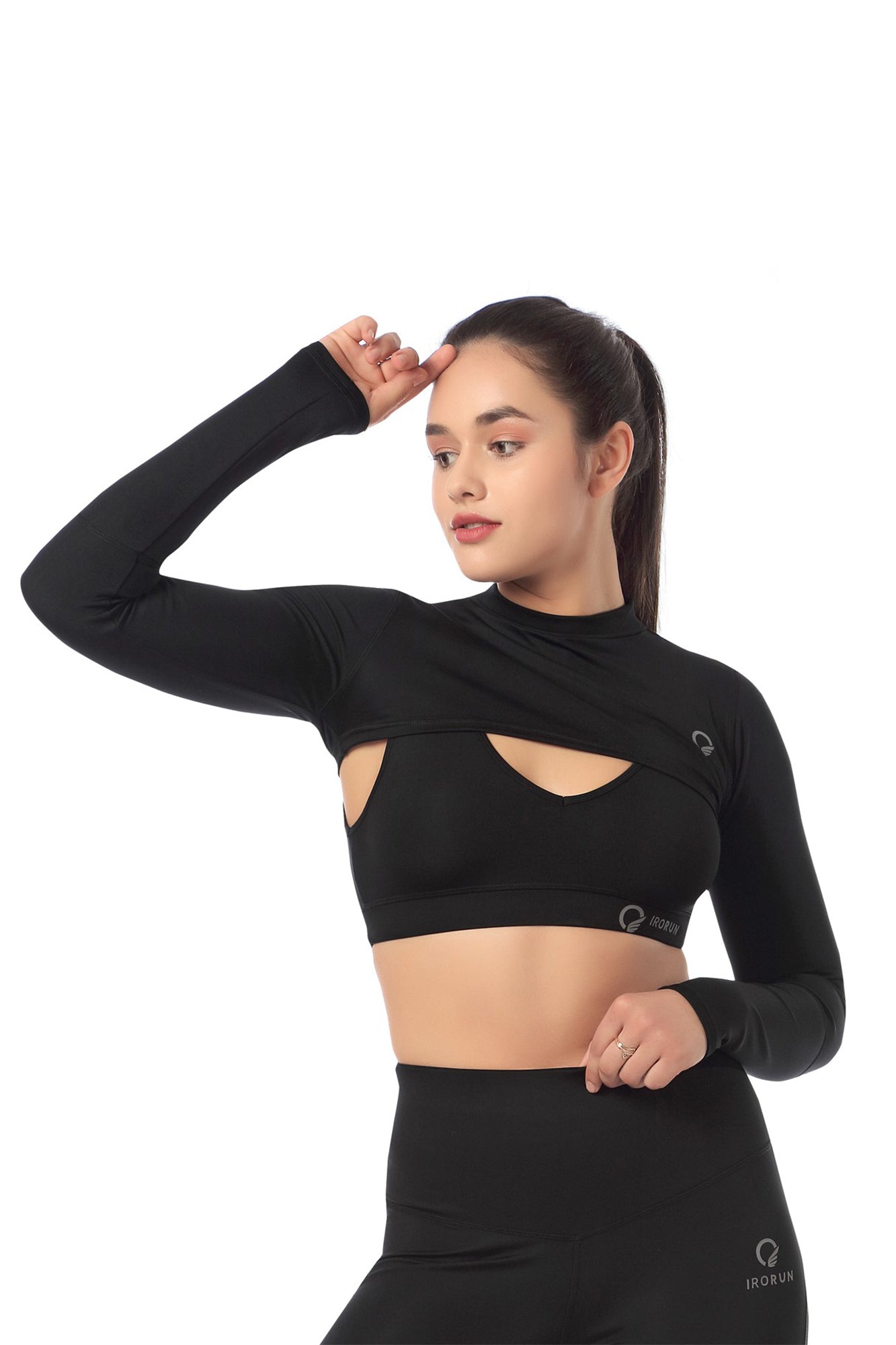 Shrug– Chest Cut & Thumbholes with Bra