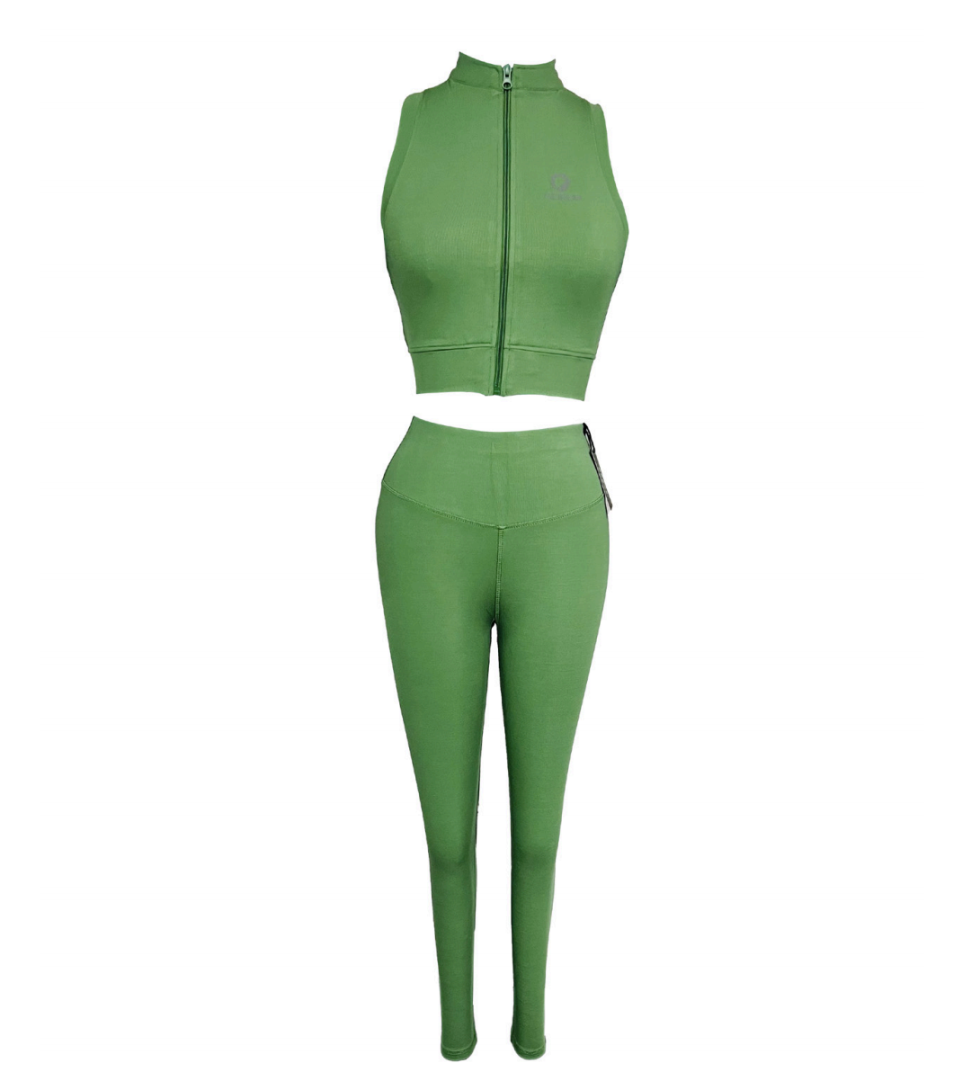 Halter Neck Co-Ord Set – Sculpting Activewear Look