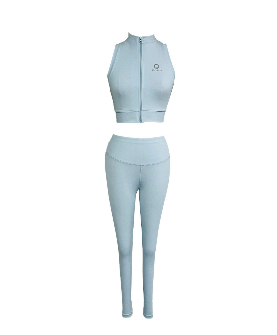 Halter Neck Zip-Up Top – Sleek Sleeveless Fit