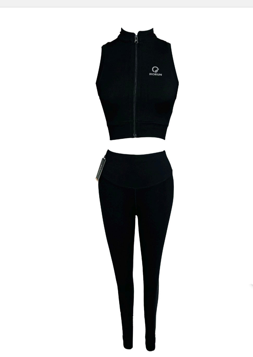 Halter Neck Zip-Up Top – Sleek Sleeveless Fit