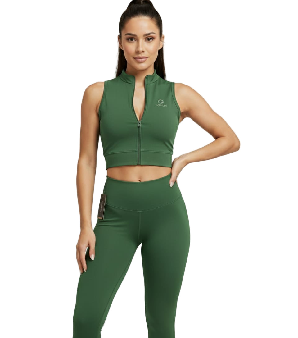 Halter Neck Co-Ord Set – Sculpting Activewear Look